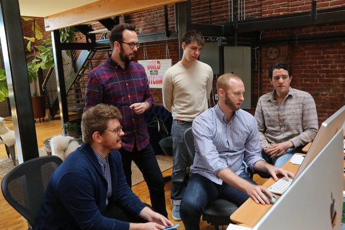 The offices of Chain.com, a start-up that helps developers build Bitcoin applications.