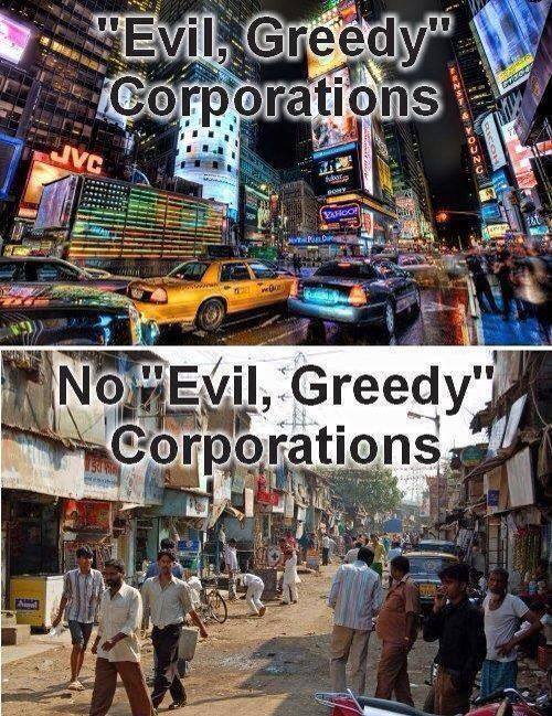 корпорации зло левые леваки социалисты противоречие магазим юмор прикол жадность эгоизм бедность нищета Гонконг трущебы индия