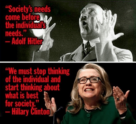 США клинтон гитлер общество индивидуализм общее благо