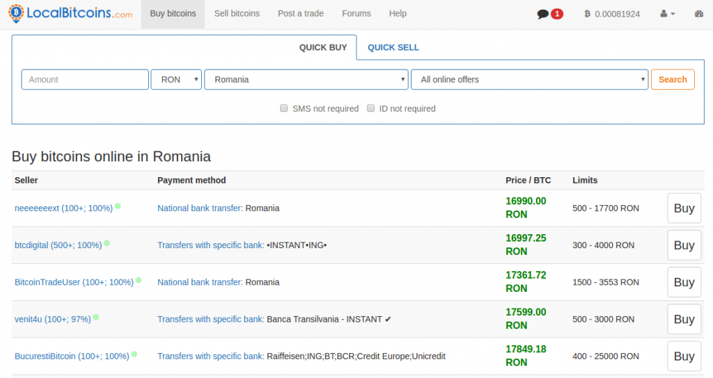Обзор сайта LocalBitcoins.com
