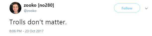 Тролли не имеют никакого значения - Zooko