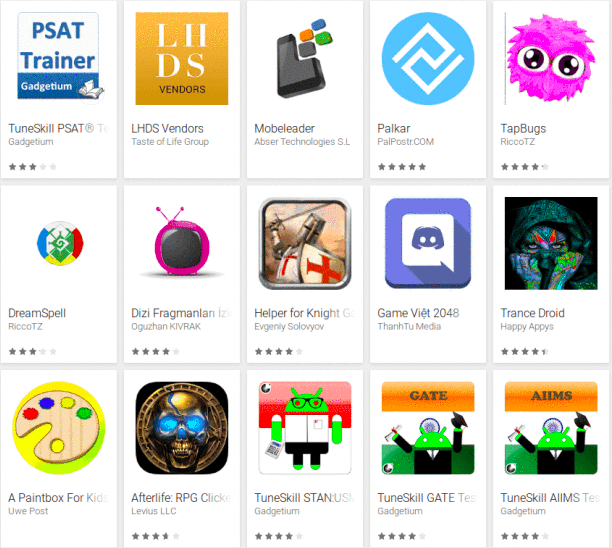 зараженные приложения Google Play Store