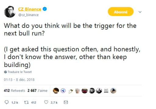 глава Binance