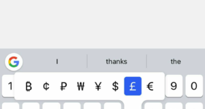 Google ввел символ биткойна в клавиатуры для iOS
