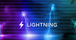 lightning логотип, молния
