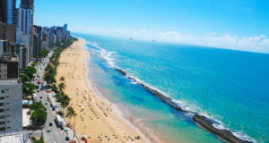 город, море, пляж, Бразилия