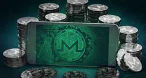 смартфон, монеты, Monero