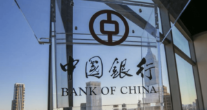 Банк Китая, город, окно