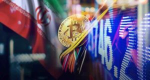 Флаг Ирана, биткоин, майнинг, монета