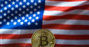 Биткоин, биткойн, флаг США