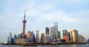 Китай, город, небо, море