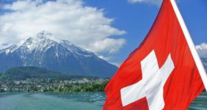Флаг Швейцарии, горы