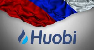 Логотип Huobi, флаг России