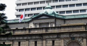 Япония, флаг, здание, ЦБ