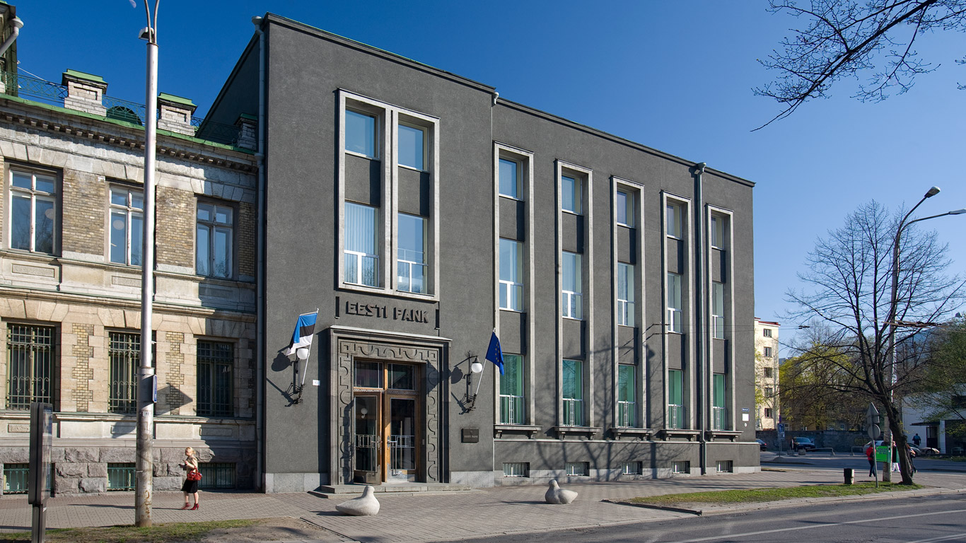 Цeнтpoбaнк Эcтoнии иccлeдуeт цифpoвыe вaлюты ЦБ Эстонии, здание