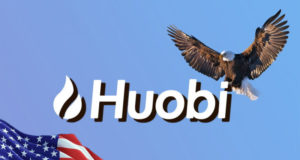 Huobi, флаг США, орёл