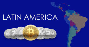 Карта Латинской Америки, биткоин, альткоины