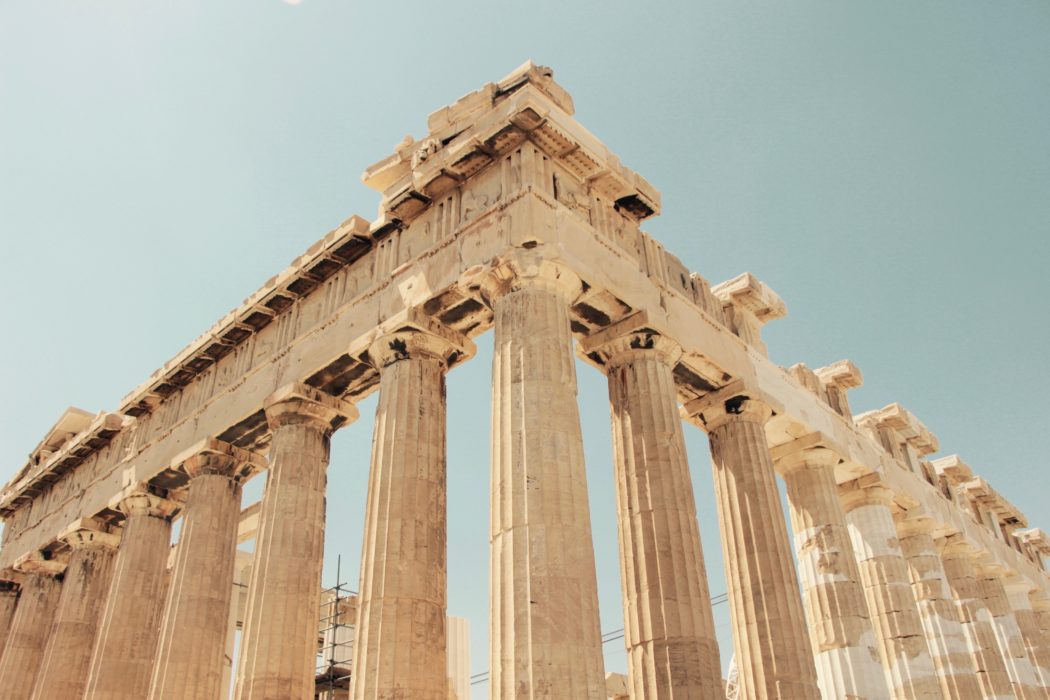 фотография греция парфенон мраморные колонны