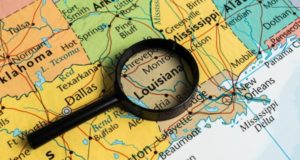 Луизиана на карте