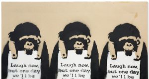 «Laugh Now Panel A», картина, Бэнкси