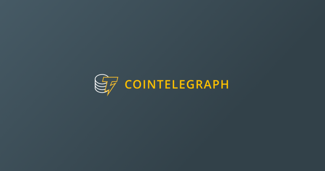логотип Cointelegraph.com на сером фоне