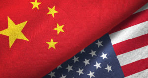 Флаг Китая, флаг США