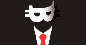 Сатоши Накамото человек в маске биткоин