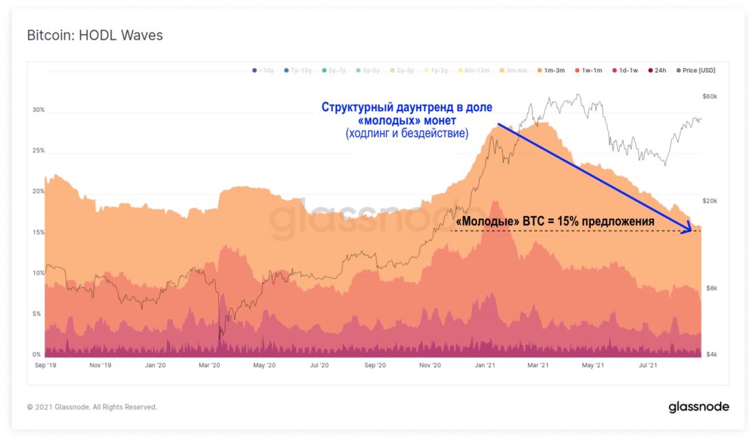 Дивергенция в ончейн-активности для Биткойна и Эфириума