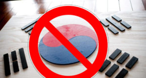 Флаг Южной Кореи, запрет