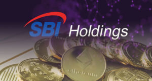 Логотип SBI Holdings, криптовалюты, монеты