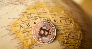 Карта Австралии, биткоин, монета