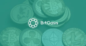Логотип BitOasis, криптовалюты