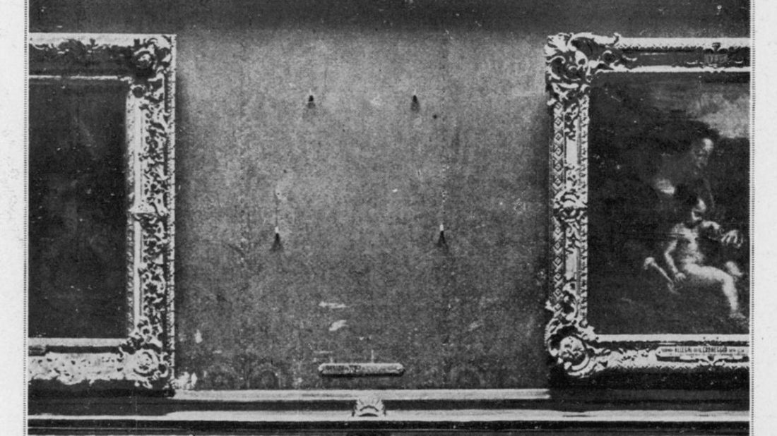 Фотография из Лувра 1911 года. Украли "Мона Лизу". 