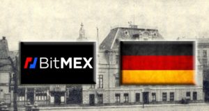 Логотип Bitmex, флаг Германии