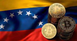 Флаг Венесуэлы, биткоин, монеты