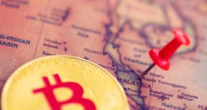 Биткоин, монета, карта Малайзии