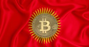 Флаг Киргизии, биткоин