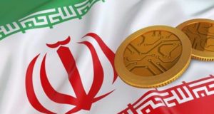 Флаг Ирана, криптовалюта, монеты