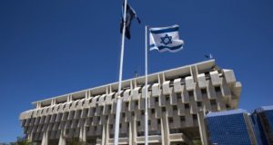 ЦБ Израиля, флаг Израиля, здание
