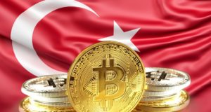 Флаг Турции, биткоин, монеты