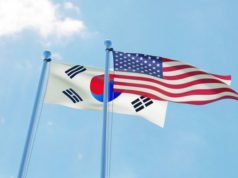 Флаг США, флаг Южной Кореи